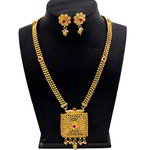 *Бордовые, золотые и красные индийское украшение на шею со стразами