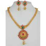 *Зелёные и золотые индийское украшение на шею со стразами, искусственными камнями