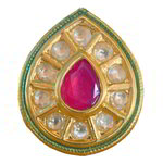 *Молочное и золотое латунное женское индийское кольцо с искусственными камнями