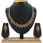 *Золотые индийское украшение на шею со стразами