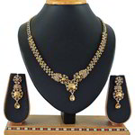 *Золотые индийское украшение на шею со стразами