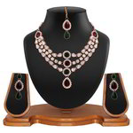 *Бордовые, золотые и красные индийское украшение на шею со стразами, искусственными камнями