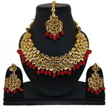 *Бордовые, золотые и красные индийское украшение на шею со стразами, искусственными камнями