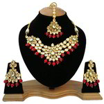 *Бордовые, золотые и красные индийское украшение на шею со стразами, искусственными камнями