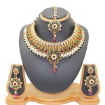 *Разноцветное, цвета меди и золотое медное индийское украшение на шею со стразами, искусственными камнями, бисером