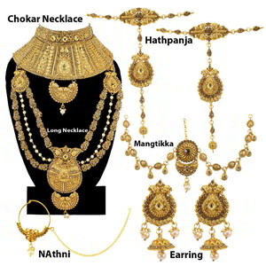 Молочное и золотое индийское украшение на шею со стразами, искусственными камнями