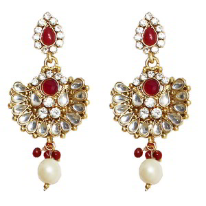 Оранжевое и золотое индийское украшение на шею со стразами, бисером, перламутровыми бусинками