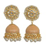 *Золотые латунные индийские серьги со стразами, искусственными камнями