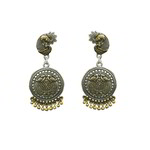 *Серебристые и золотые латунные индийские серьги