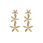 *Золотые латунные индийские серьги