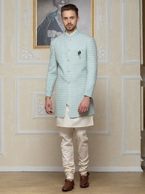 Национальный индийский мужской костюм-тройка