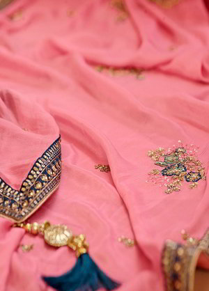 Тёмно-синий индийский женский свадебный костюм лехенга (ленга) чоли из креп-жоржета, украшенный вышивкой люрексом с пайетками