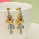 *Бордовое и золотое индийское украшение на шею со стразами