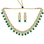 *Молочное и золотое медное индийское украшение на шею со стразами, искусственными камнями