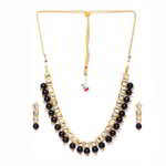 *Молочное и золотое медное индийское украшение на шею со стразами, искусственными камнями