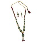 *Молочное и золотое медное индийское украшение на шею со стразами, искусственными камнями