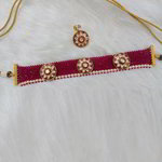 *Цвета меди, золотое и розовое медное индийское украшение на шею с искусственными камнями