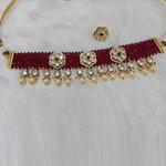 *Разноцветное, цвета меди и золотое индийское украшение на шею из меди с искусственными камнями