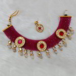 *Цвета меди, золотое и розовое медное индийское украшение на шею с искусственными камнями