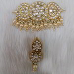 *Разноцветное, цвета меди и золотое медное индийское украшение на шею с искусственными камнями