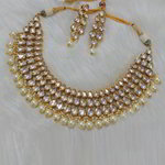 *Молочное, цвета меди и золотое медное индийское украшение на шею с искусственными камнями