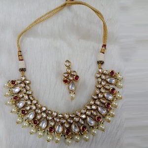 Разноцветное, цвета меди и золотое медное индийское украшение на шею с искусственными камнями