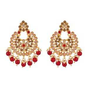 Бордовый, золотой и красный набор свадебных индийских украшений со стразами, перламутровыми бусинками