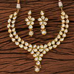 *Молочное и золотое индийское украшение на шею со стразами, искусственными камнями