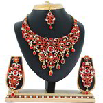 *Бордовое, цвета меди, золотое и красное медное индийское украшение на шею со стразами