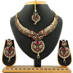 *Цвета меди, зелёное и золотое медное индийское украшение на шею со стразами