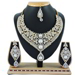 *Молочное, цвета меди и золотое медное индийское украшение на шею со стразами, перламутровыми бусинками