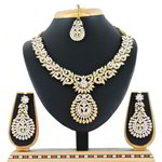 *Молочное, цвета меди и золотое медное индийское украшение на шею со стразами