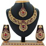 *Цвета меди и золотое индийское украшение на шею из меди со стразами