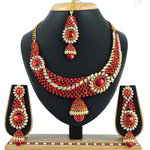 *Бордовое, цвета меди, золотое и красное медное индийское украшение на шею со стразами