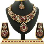 *Бордовое, цвета меди, золотое и красное медное индийское украшение на шею со стразами