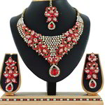 *Бордовое, цвета меди, золотое и красное медное индийское украшение на шею со стразами