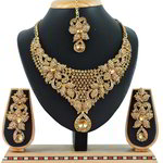 *Цвета меди и золотое медное индийское украшение на шею со стразами