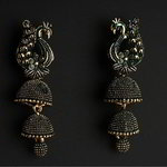 *Зелёные индийские серьги