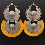 *Жёлтые и золотые индийские серьги