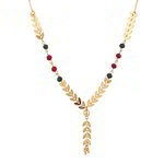 *Разноцветное и золотое латунное индийское украшение на шею с бисером