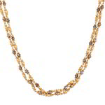 *Зелёное и золотое латунное индийское украшение на шею с бисером