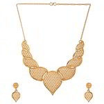 *Золотое индийское украшение на шею со стразами