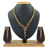 *Разноцветное и золотое индийское украшение на шею со стразами