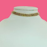 *Цвета меди и золотое медное индийское украшение на шею со стразами