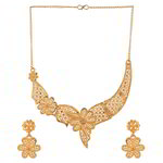 *Золотое индийское украшение на шею с бисером