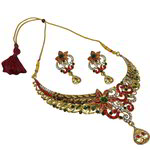 *Разноцветное и золотое индийское украшение на шею со стразами, искусственными камнями