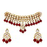*Бордовое, золотое и красное индийское украшение на шею со стразами, искусственными камнями