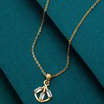 *Молочный и золотой индийский кулон на шею со стразами