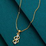 *Молочный и золотой индийский кулон на шею со стразами