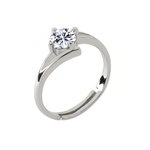 *Серебристое женское индийское кольцо